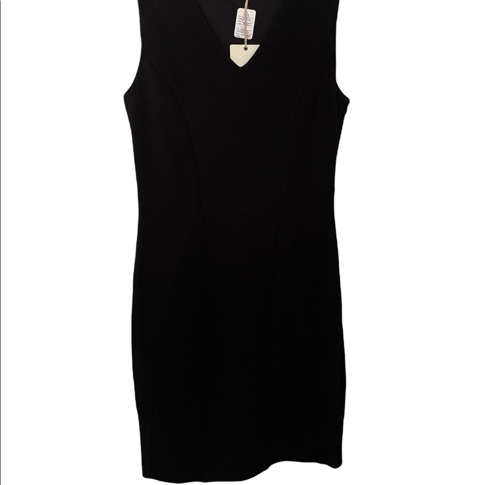 Sis Sis Brand. Sleeveless V Neck Dress Black Size Large